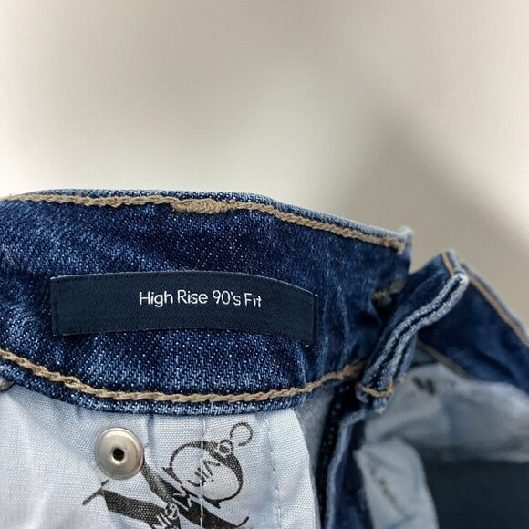 Calvin Klein Jeans High Rise 90s Fit Womens 33 Medium Wash Blue - Picture 5 of 7